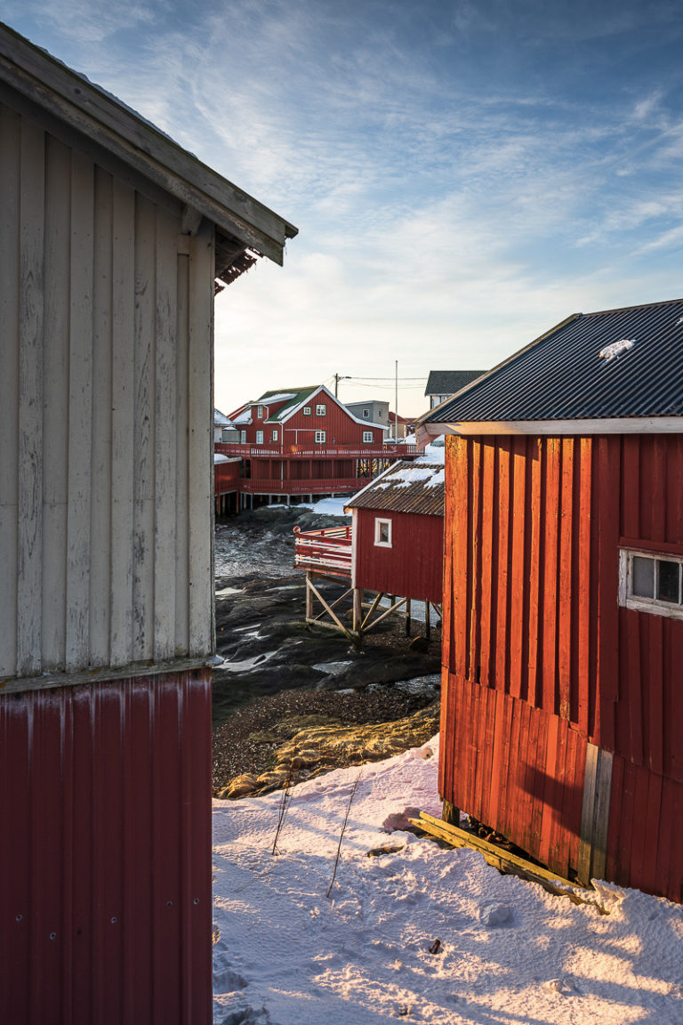 New and old architecture at Træna in lovely colours © Arvids Baranovs